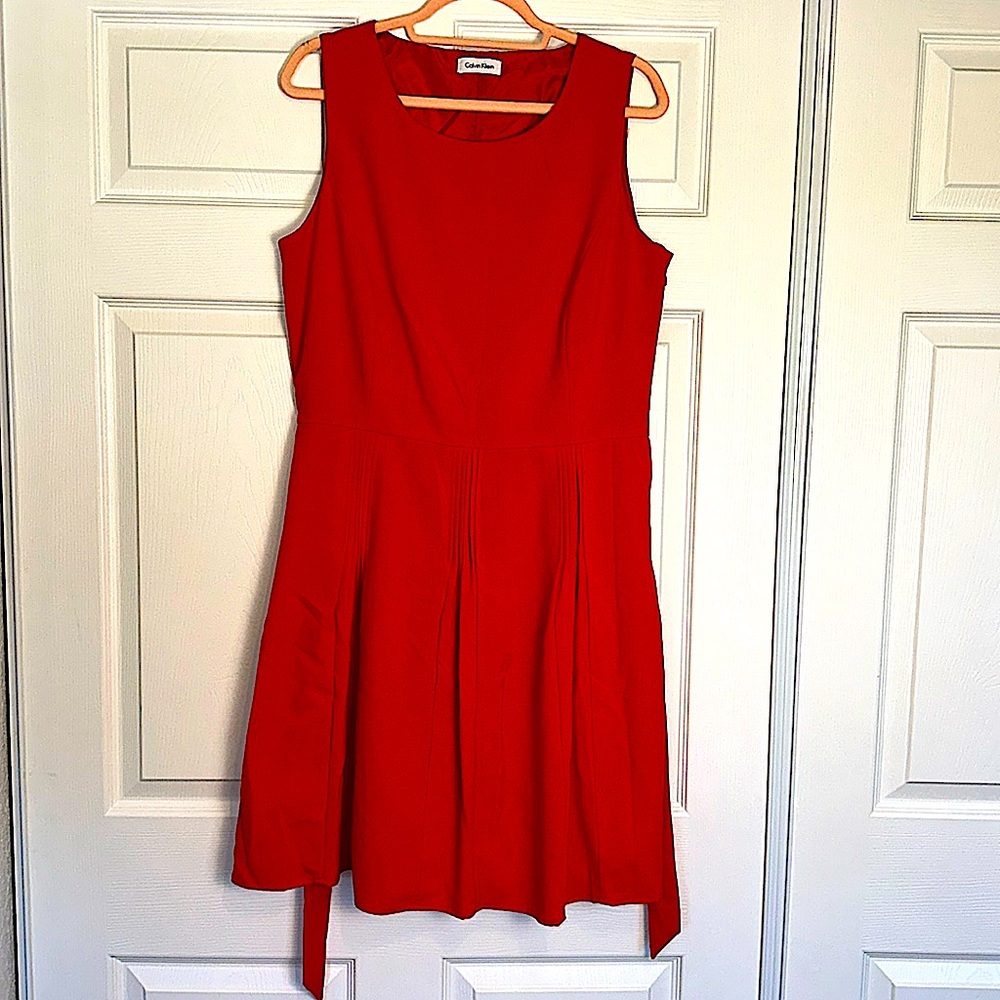 Calvin Klein Women’s Red Dress Size Large